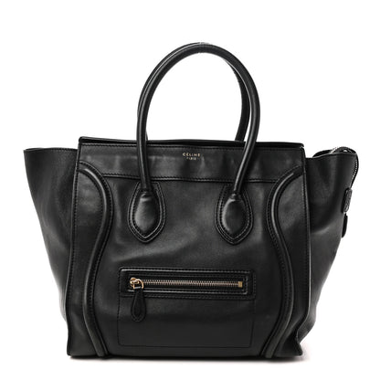 Smooth Calfskin Mini Luggage Black