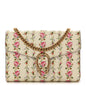 Calfskin Floral Print Mini Dionysus Chain Wallet Ivory Pink
