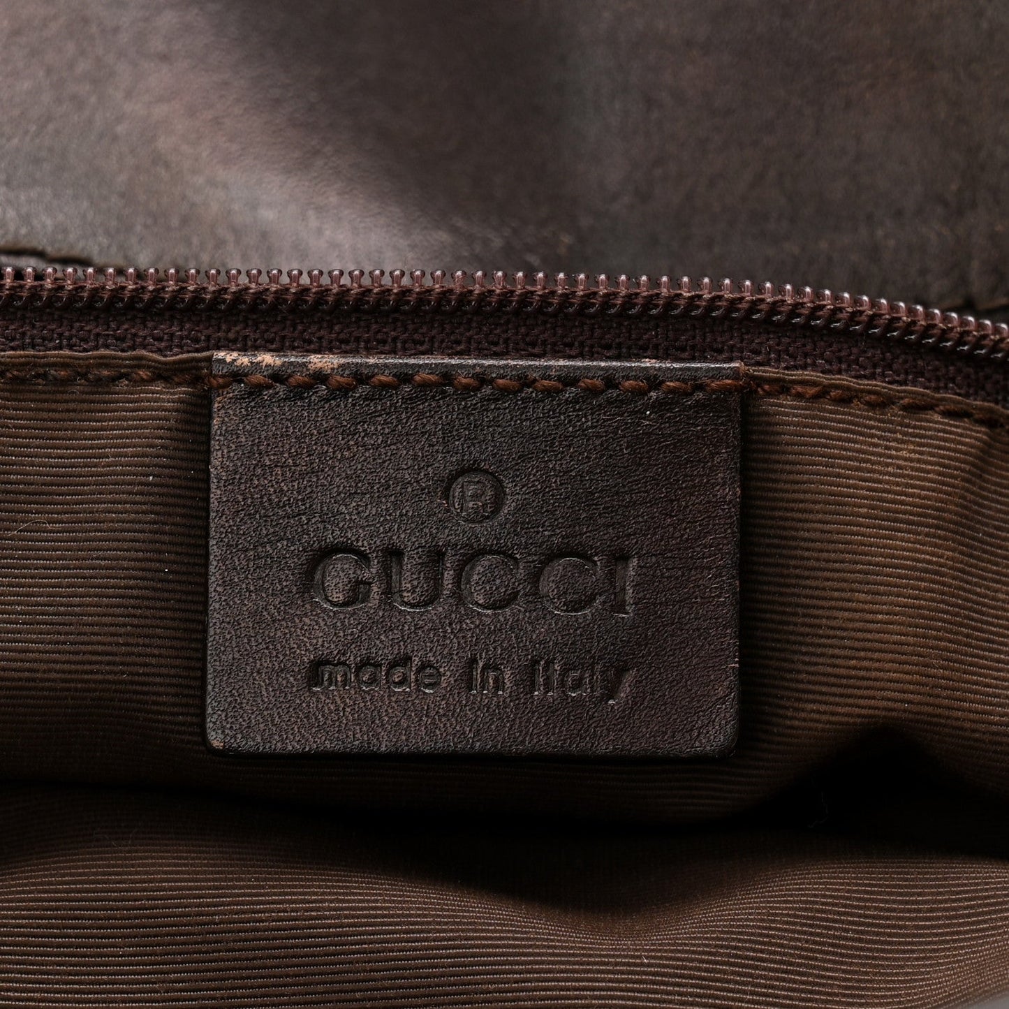 Monogram Small Bucket Tote Dark Brown