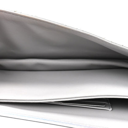Iridescent Metallic Lambskin Cannage Mini My Dior Bag Silver