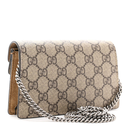GG Supreme Monogram Super Mini Dionysus Shoulder Bag Taupe