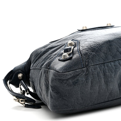 Agneau Giant 12 Silver Hardware Town Bleu Obscur