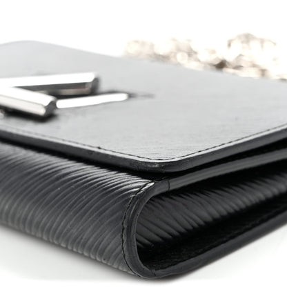 Epi Twist Chain Wallet Black