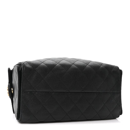 Caviar Quilted Small Chanel 25 Handbag Black