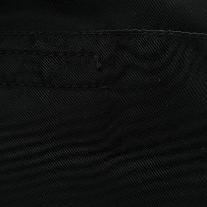 Nylon Mini Flat Messenger Bag Black