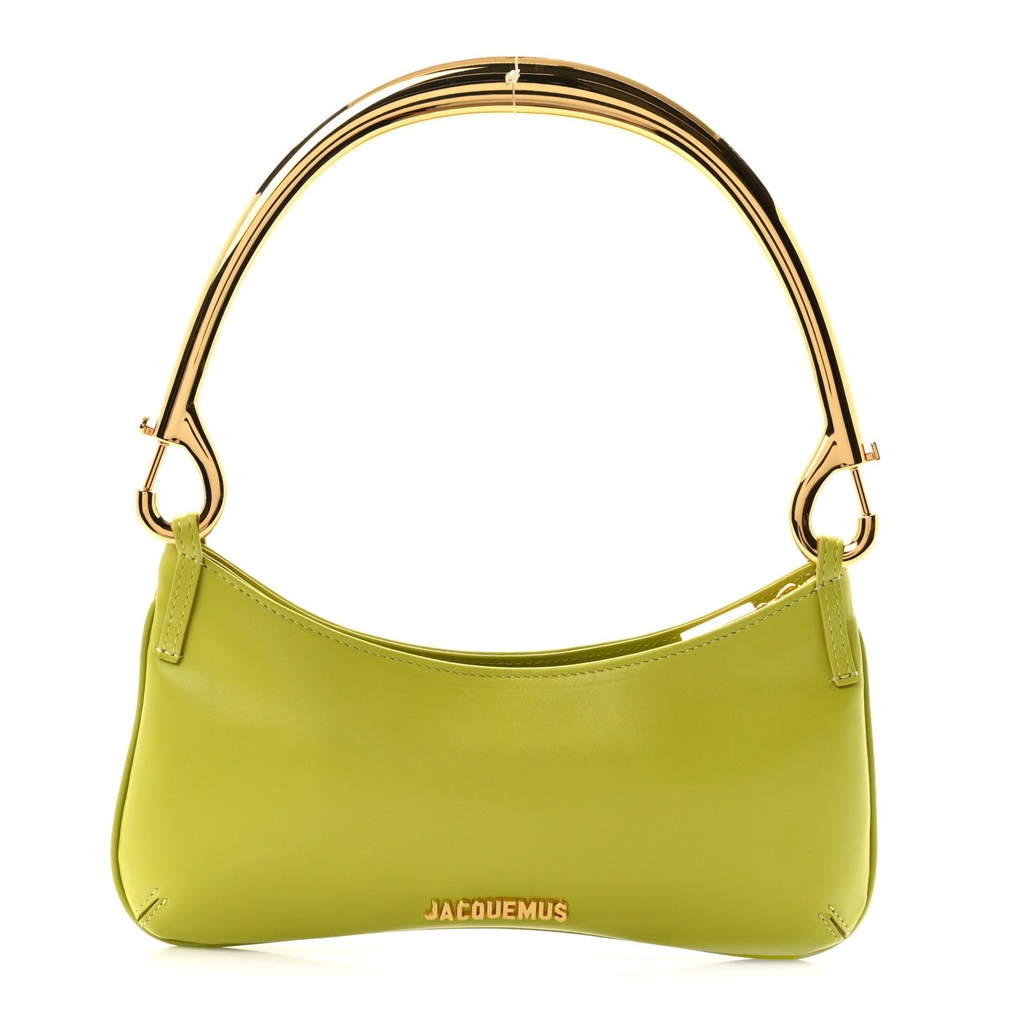 Smooth Calfskin Le Bisou Mousqueton Green