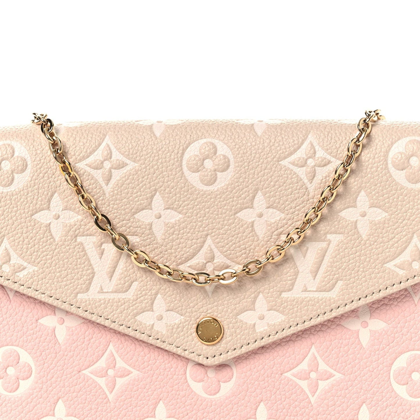 Empreinte Spring in the City Felicie Pochette Chain Wallet Pink Beige Yellow