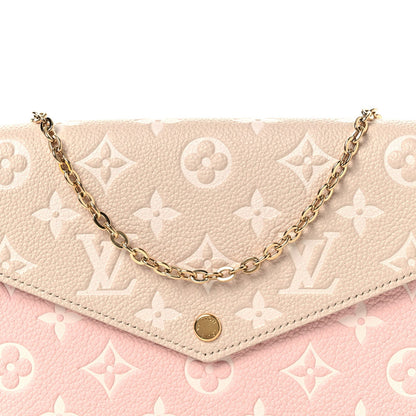 Empreinte Spring in the City Felicie Pochette Chain Wallet Pink Beige Yellow