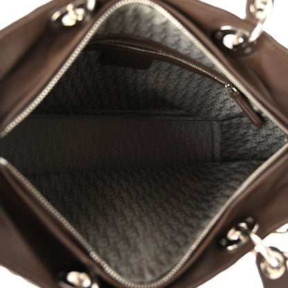 Lambskin Cannage Large Lady Dior Brown