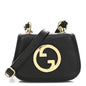 Roxy Calfskin Mini Blondie Card Case Wallet with Strap Shoulder Black
