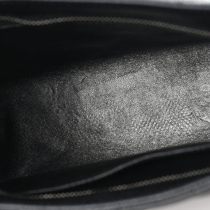 Caviar Quilted Medallion Tote Black