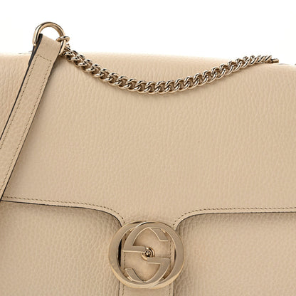 Dollar Calfskin Interlocking G Shoulder Bag Ivoire