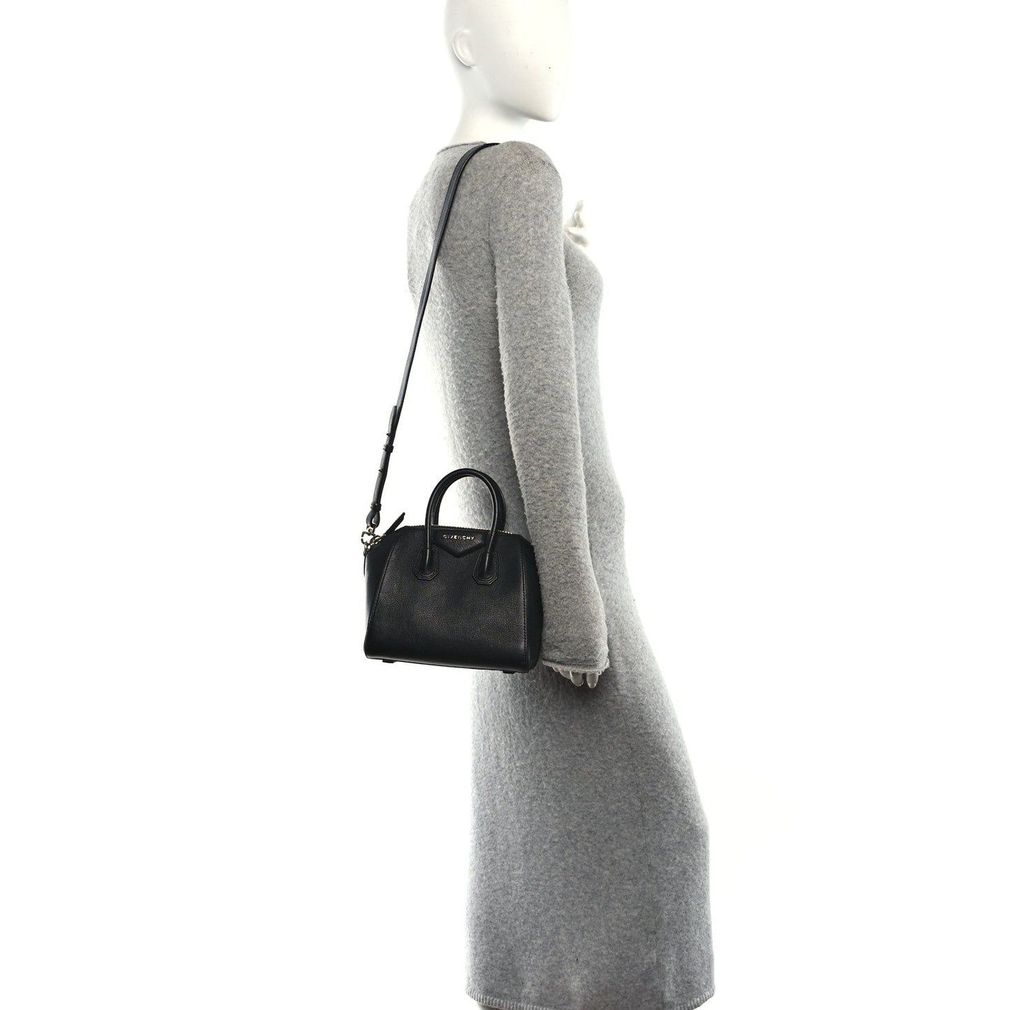 Sugar Goatskin Mini Antigona Black
