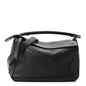 Calfskin Small Puzzle Bag Black