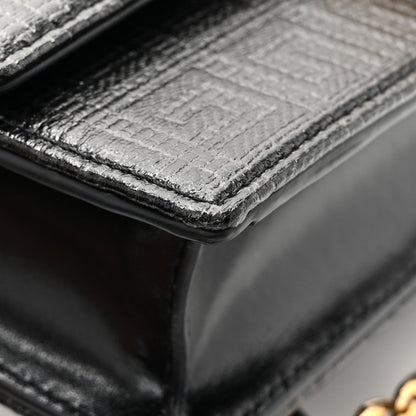 4G Coated Canvas Small Chain Shoulder Bag Black