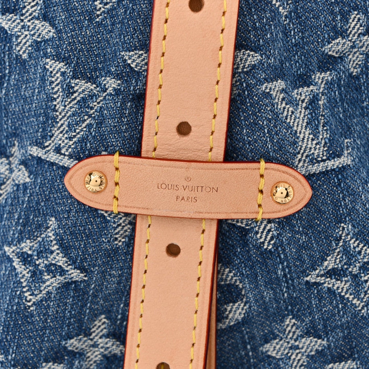 Monogram Denim CarryAll MM Blue