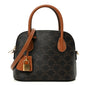 Canvas Calfskin Triomphe Teen Honorine Bag Tan