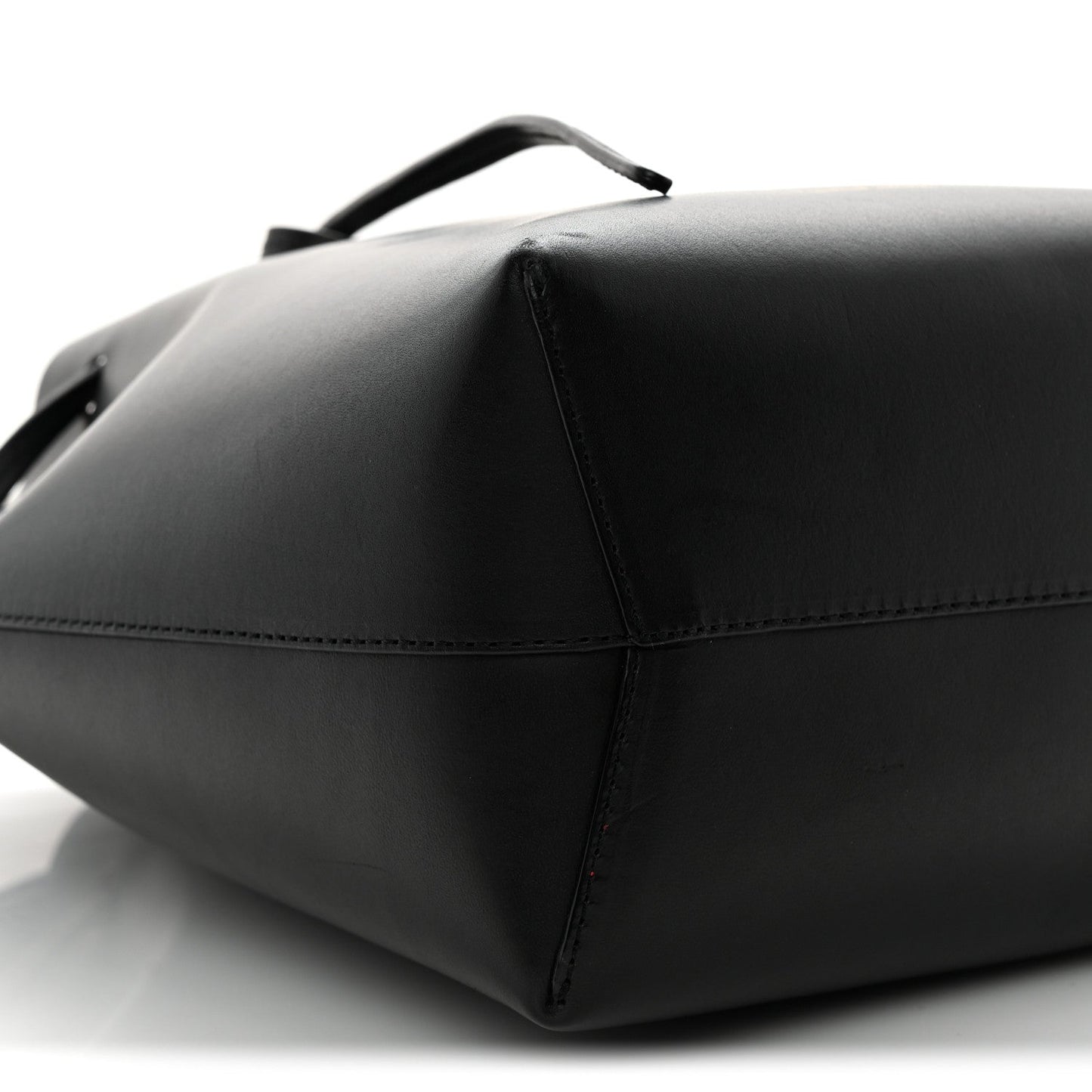 Calfskin Mini Bucket Bag Black Flamma