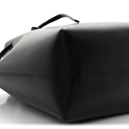 Calfskin Mini Bucket Bag Black Flamma