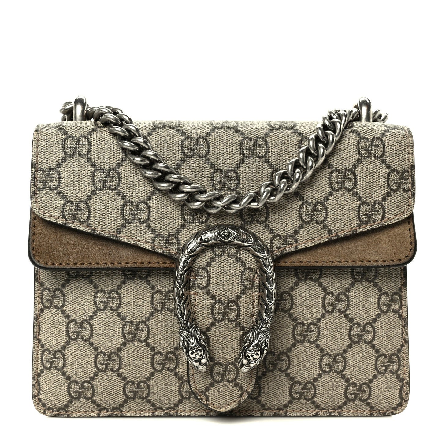 GG Supreme Monogram Mini Dionysus Shoulder Bag Taupe