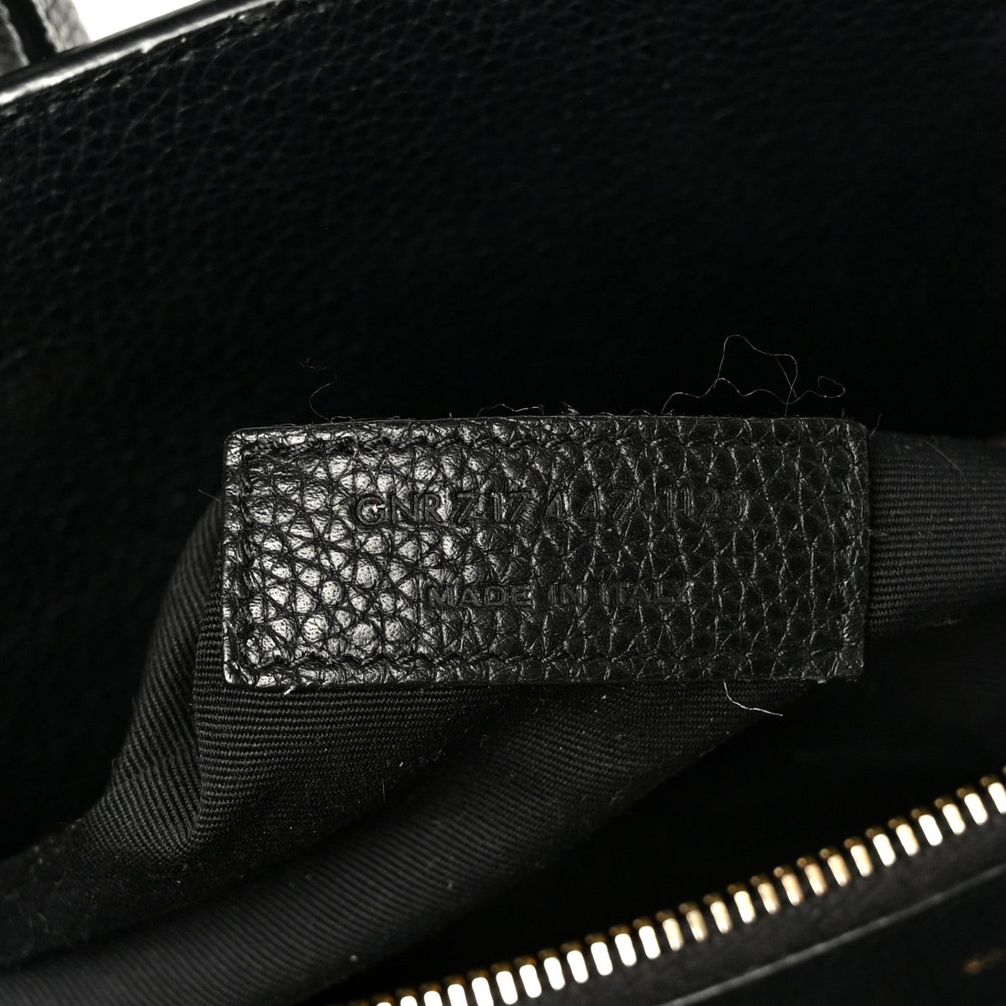 Grained Calfskin Small Supple Sac De Jour Black