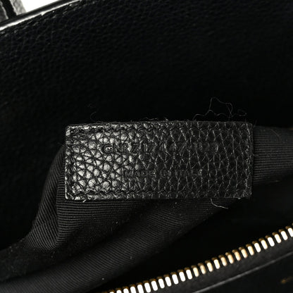 Grained Calfskin Small Supple Sac De Jour Black