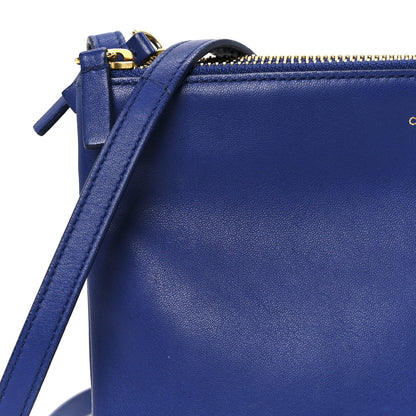 Lambskin Small Trio Crossbody Bag Indigo