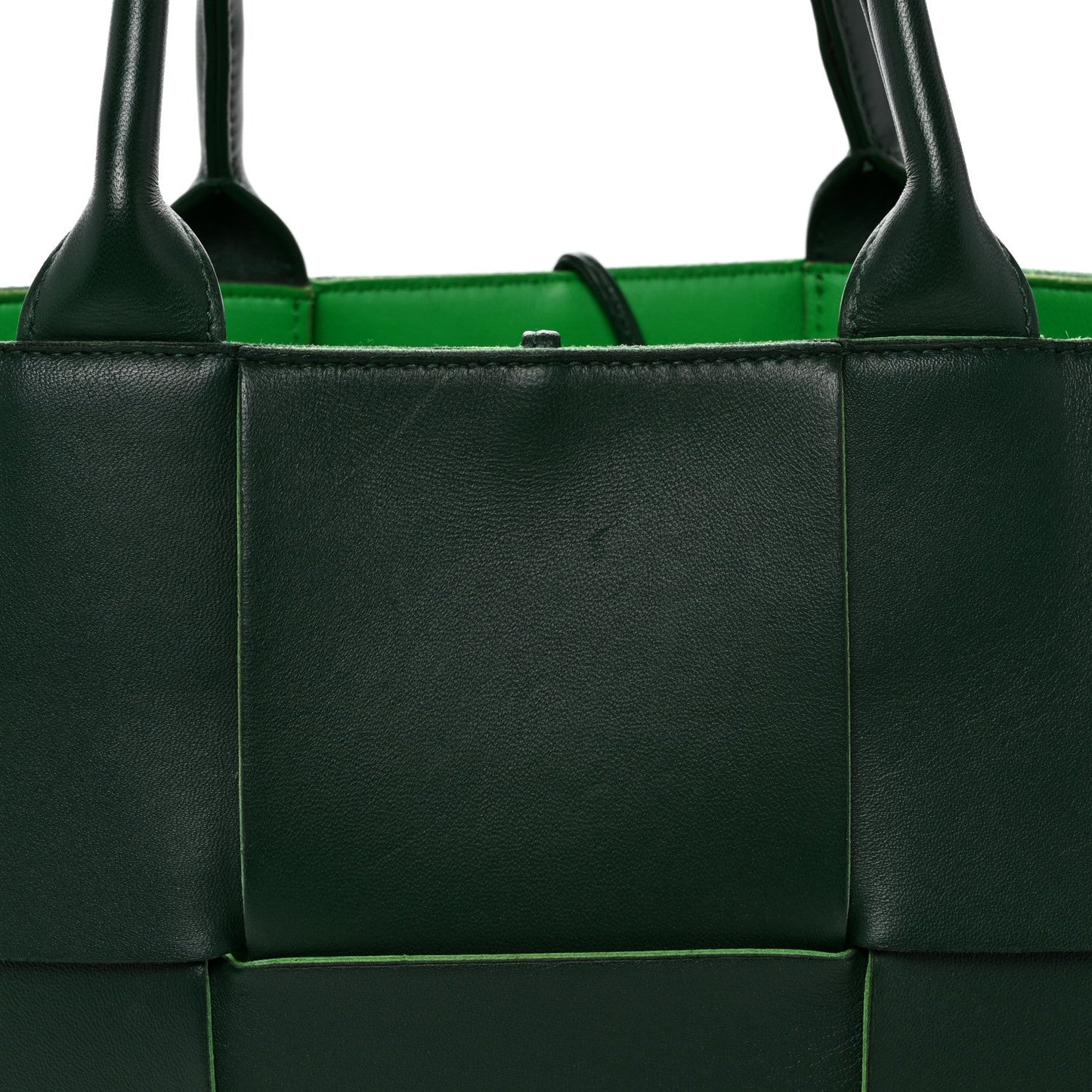 Calfskin Maxi Intrecciato Medium Arco Tote Raintree