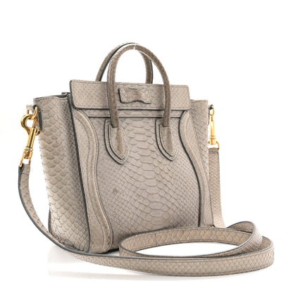 Snakeskin Nano Luggage Grey