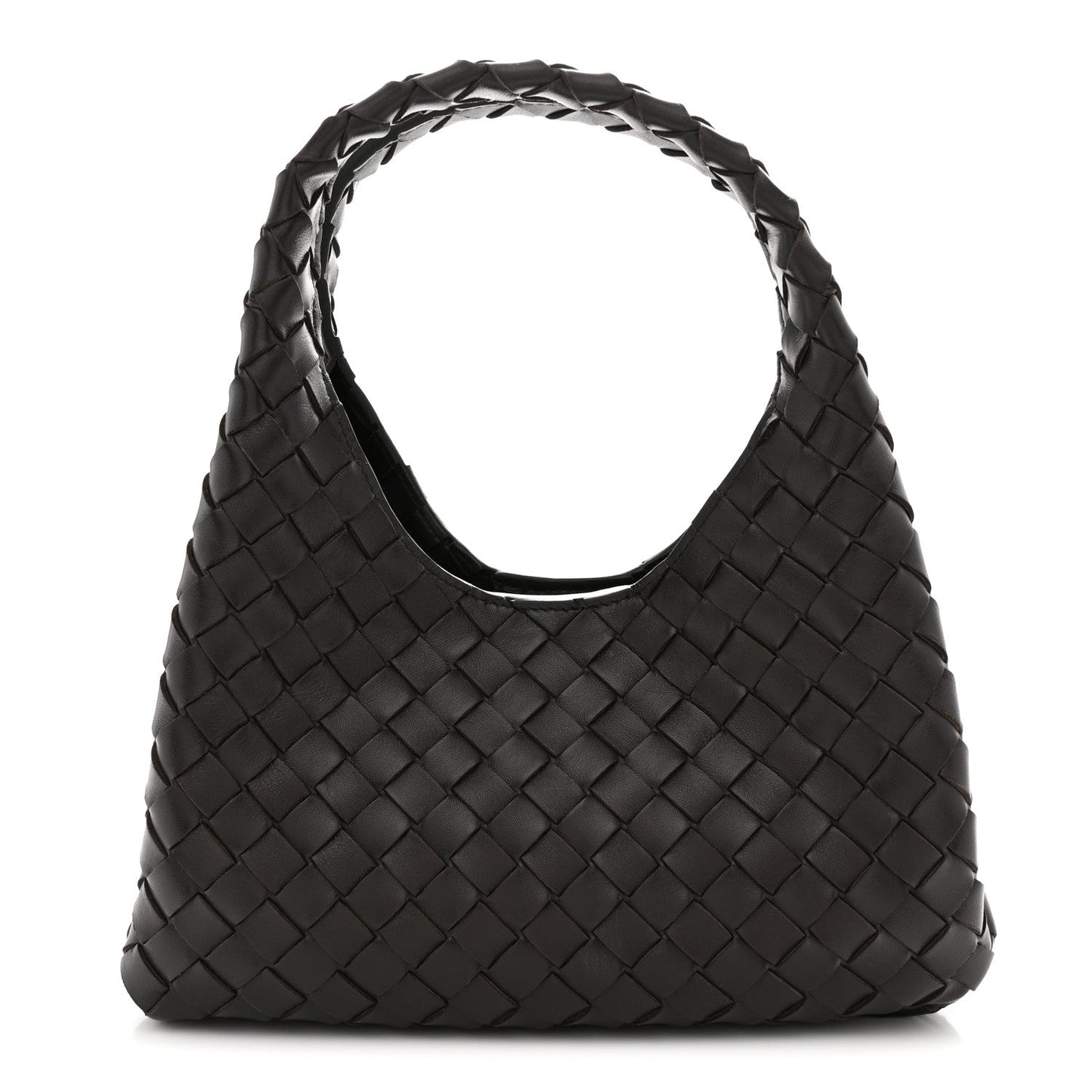 Nappa Intrecciato Small Campana Shoulder Bag Fondant