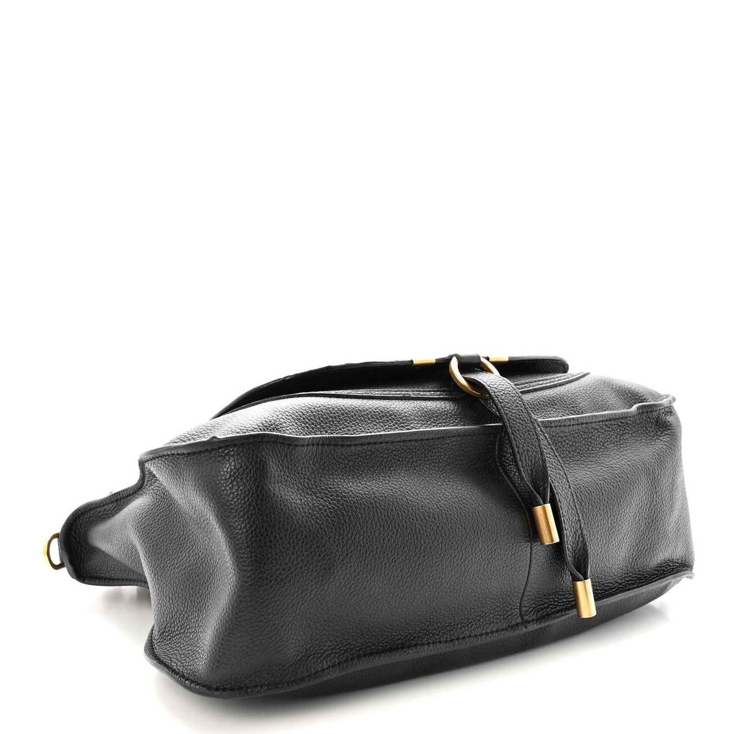 Calfskin Medium Marcie Satchel Black
