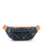 Monogram Flower Denim Rush Bumbag Blue
