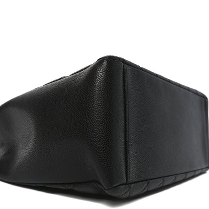 Caviar Quilted Grand Shopping Tote GST Black