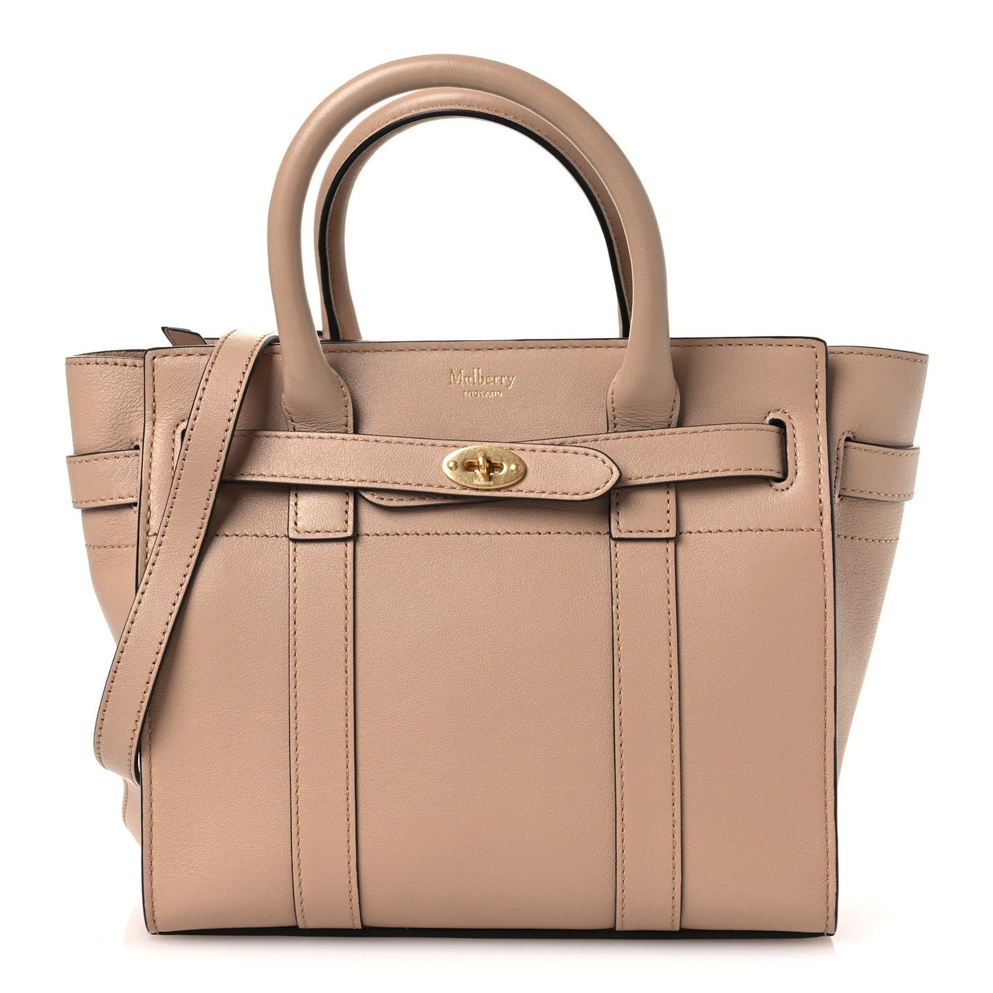 Silky Calfskin Mini Zipped Bayswater Rosewater