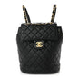 Lambskin Quilted Mini Urban Spirit Backpack Black