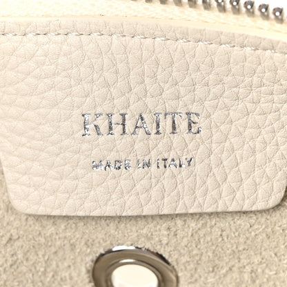 Pebbled Calfskin Grommet Medium Olivia Hobo Dark Ivory