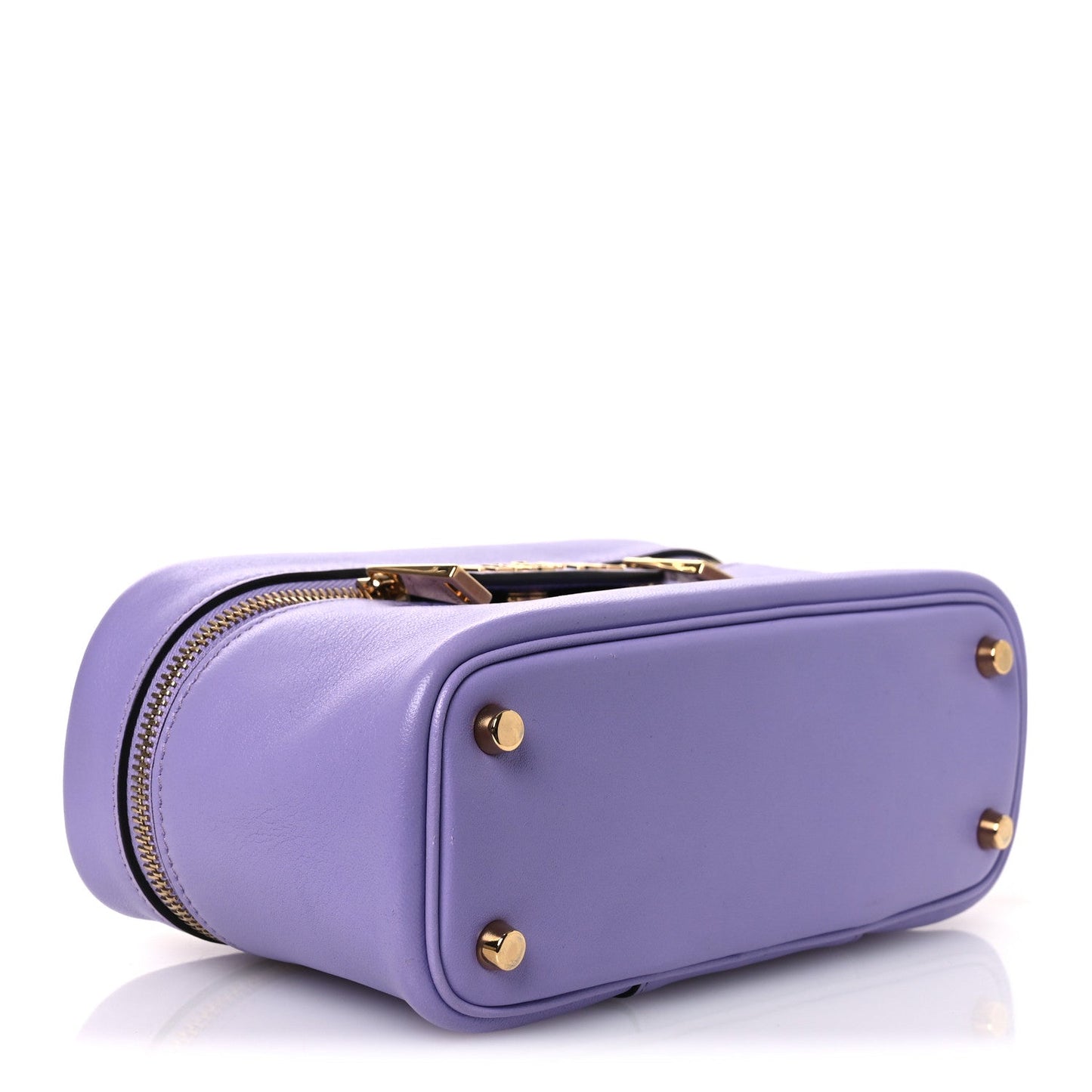 Lambskin Tag Vanity Bag Lilac