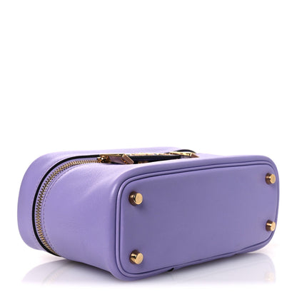 Lambskin Tag Vanity Bag Lilac