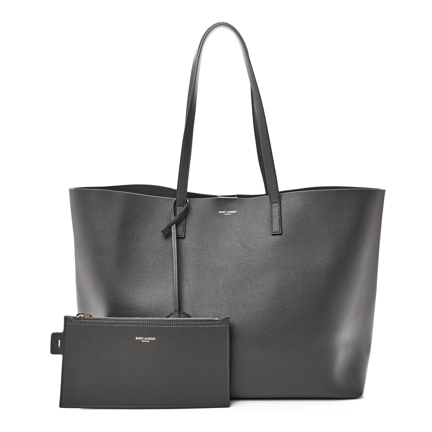 Calfskin Large Shopping Tote Earth