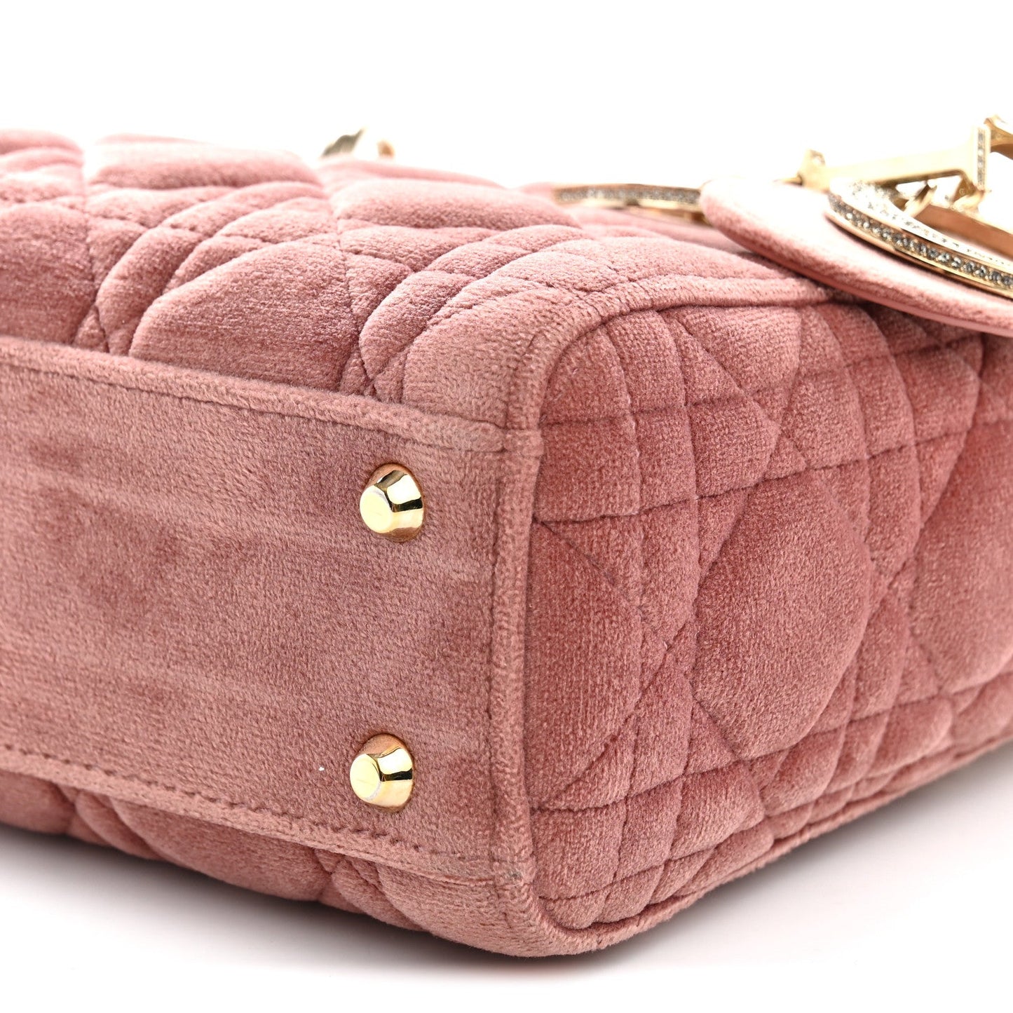 Velvet Mini Lady Dior Pink