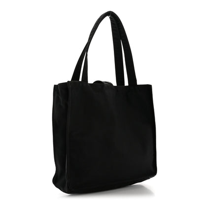 Nylon Button CC Tote Black
