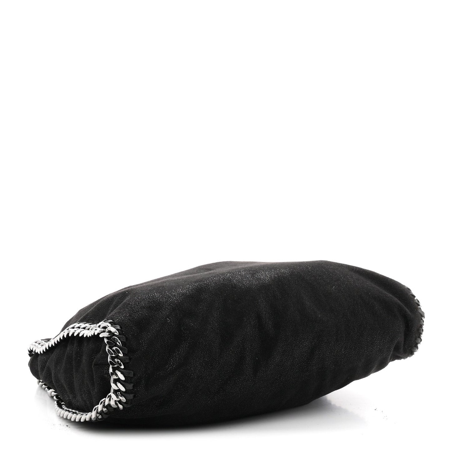 Shaggy Deer Small Falabella Fold Over Tote Black