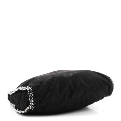 Shaggy Deer Small Falabella Fold Over Tote Black