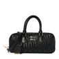 Nappa Matelasse Large Arcadie Top Handle Bag Black