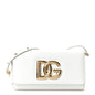 Calfskin DG Millennials Crossbody Bag White