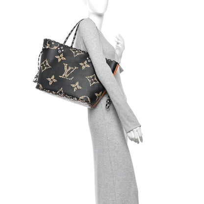 Monogram Giant Jungle Neverfull MM Black