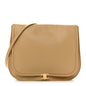 Shiny Lambskin Soft Triomphe Besace Bag Sandcastle