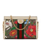 GG Supreme Monogram Flora Web Small Ophidia Chain Shoulder Bag White