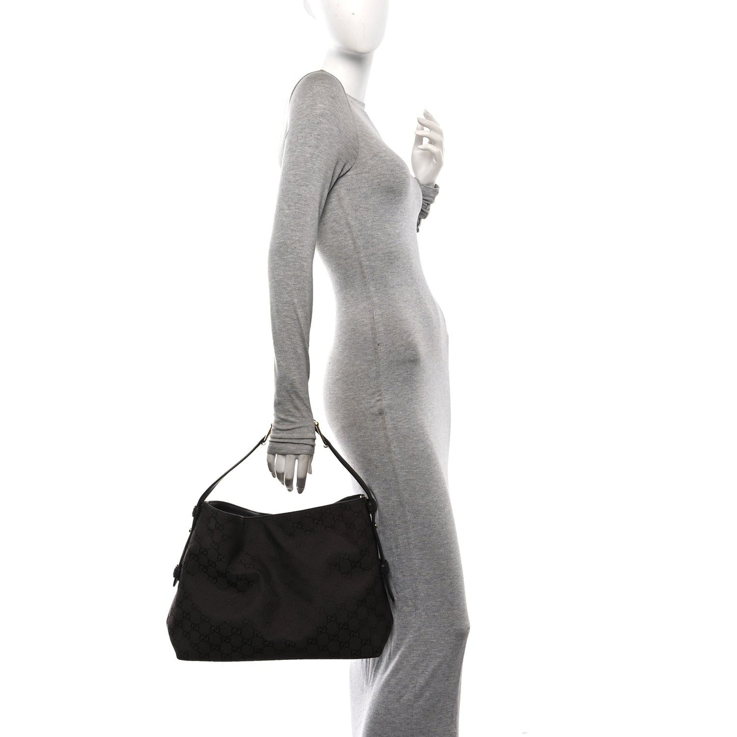 GG Supreme Monogram Medium Beatrix Tote Dark Brown