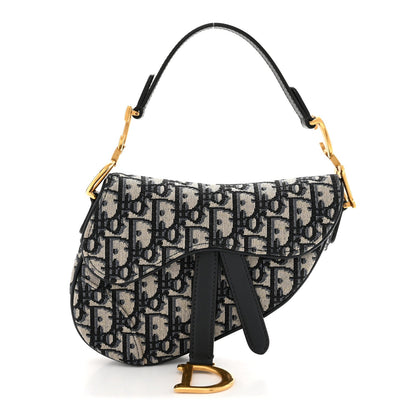 Oblique Mini Saddle Bag Blue